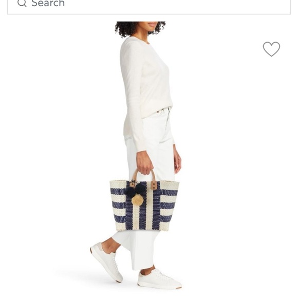 Collins Striped Straw Tote - Picture 4 of 4